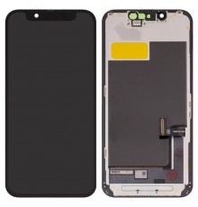Дисплей для iPhone 13 mini, черный, с рамкой, High Copy (OLED) DD-OLED