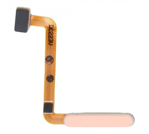 Шлейф для Samsung A235 Galaxy A23, кнопки включения, сканера отпечатка пальца (Touch ID), оранжевый (Peach), Original (PRC)
