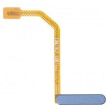 Шлейф для Samsung A155 Galaxy A15, кнопки включения, сканера отпечатка пальца (Touch ID), синий (Optimistic Blue), Original (PRC)