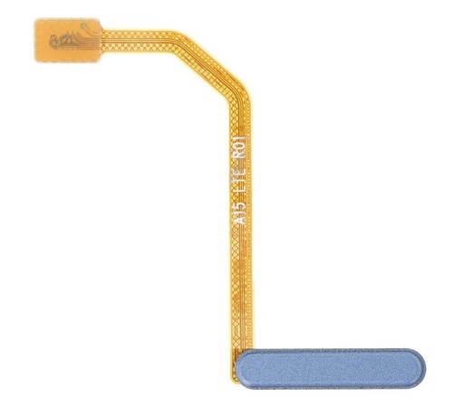 Шлейф для Samsung A155 Galaxy A15, кнопки включения, сканера отпечатка пальца (Touch ID), синий (Optimistic Blue), Original (PRC)