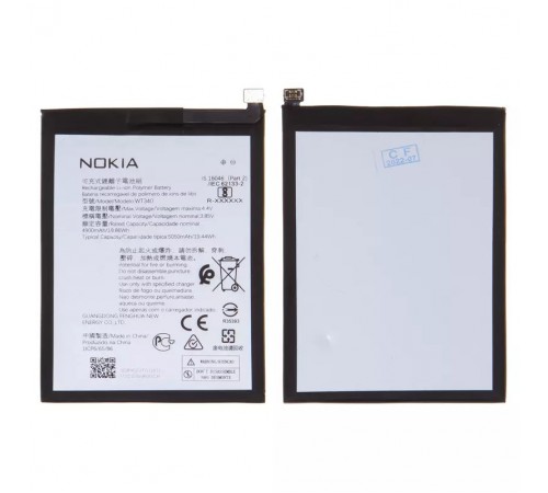 Акумулятор WT340 для Nokia G10, G20, Li-Polymer, 3,85 В, 5050 мАг, Original (PRC) Акумулятор WT340 для Nokia G10, G20, Li-Polymer, 3,85 В, 5050 мАг, Original (PRC)