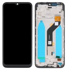 Дисплей для Tecno Spark 6 Go (KE5, KE5J), Spark 6 Go (2020) (KE5S), черный, с рамкой, Original (PRC)