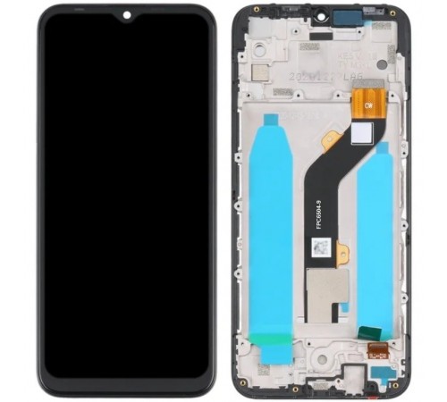 Дисплей для Tecno Spark 6 Go (KE5, KE5J), Spark 6 Go (2020) (KE5S), черный, с рамкой, Original (PRC)
