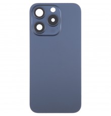 Задняя панель корпуса для iPhone 15 Pro, синяя + стекло камеры, Original (PRC)
