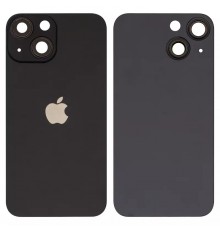 Задня панель корпусу для iPhone 13 mini, чорна + скло камери, small hole, midnight