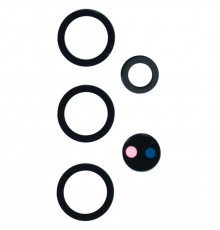 Стекло камеры для Samsung S908B Galaxy S22 Ultra 5G, S928 Galaxy S24 Ultra, черное, без рамки