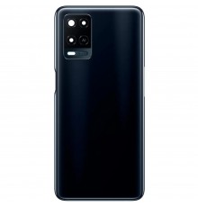 Задня панель корпусу для Oppo A54 4G, чорна (Crystal Black) + скло камери