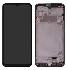 Дисплей для Samsung M325 Galaxy M32, черный, с рамкой, High Copy original LCD size, (OLED)