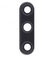 Скло камери для Honor 20 Lite, 10i, 20i, з рамкою, чорне (Magic Night Black)