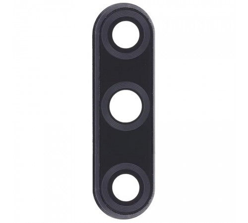 Скло камери для Honor 20 Lite, 10i, 20i, з рамкою, чорне (Magic Night Black)