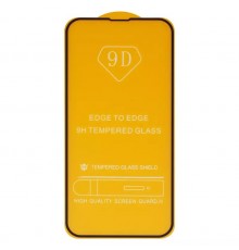 Защитное стекло для Apple iPhone 13, iPhone 13 Pro, iPhone 14, совместимо с чехлом, Full Glue, (без упаковки), черный