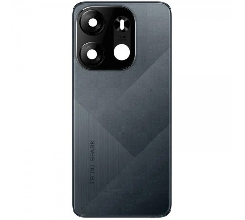 Задняя панель корпуса для Tecno Spark Go (2023) (BF7n), черная (Endless Black), Copy + стекло камеры