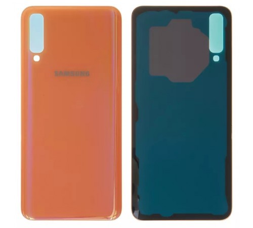 Задня панель корпусу для Samsung A505F/DS Galaxy A50, оранжева (Coral)