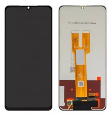 Дисплей для Samsung A066 Galaxy A06 5G, черный, без рамки, Оригинал (переклеено стекло)