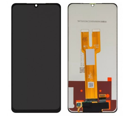 Дисплей для Samsung A066 Galaxy A06 5G, черный, без рамки, Оригинал (переклеено стекло)