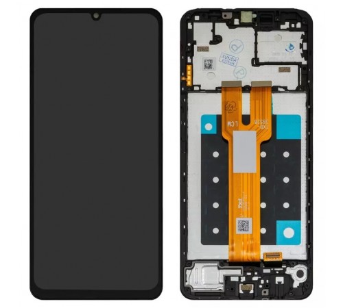 Дисплей для Samsung A066 Galaxy A06 5G, черный, с рамкой, Оригинал (переклеено стекло)