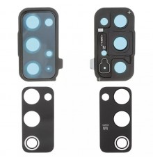 Скло камери для Samsung G780 Galaxy S20 FE, G781, чорне (Cloud Navy), з рамкою