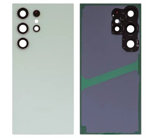 Задняя панель корпуса для Samsung S928 Galaxy S24 Ultra, зеленая (Titanium Green) + стекло камеры Задняя панель корпуса для Samsung S928 Galaxy S24 Ultra, зеленая (Titanium Green) + стекло камеры