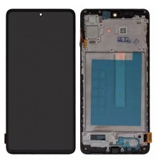 Дисплей для Samsung M536 Galaxy M53, черный, с рамкой, High Copy (OLED)