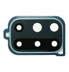 Скло камери для OnePlus 8T, зелена (Aquamarine Green), з рамкою