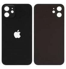 Задняя панель корпуса для iPhone 12, черная, нужно снять стекло камеры, small hole