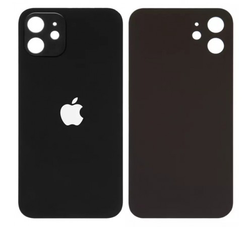 Задняя панель корпуса для iPhone 12, черная, нужно снять стекло камеры, small hole