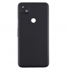 Задня панель корпусу для Google Pixel 4a 4G, чорна, Just Black + скло камери