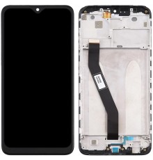 Дисплей для Xiaomi Redmi 8, Redmi 8A, чорний, Лого Redmi, з рамкою, Original (PRC), M1908C3IC, MZB8255IN, M1908C3IG, M1908C3IH, MZB8458IN, M1908C3KG, M1908C3KH
