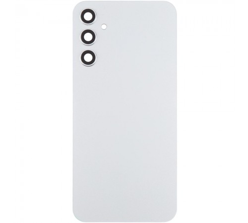 Задня панель корпуса для Samsung A346 Galaxy A34 5G, срібляста (Silver), Copy + скло камери