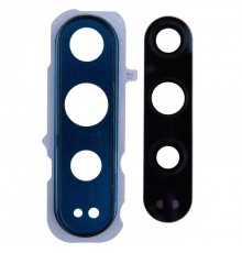 Скло камери для Honor 20 Pro, з рамкою, синє (Phantom Blue)