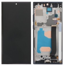 Дисплей для Samsung N985F Galaxy Note 20 Ultra, N986B Galaxy Note 20 Ultra 5G, чорний (Mystic Black), з рамкою, Copy (TFT)