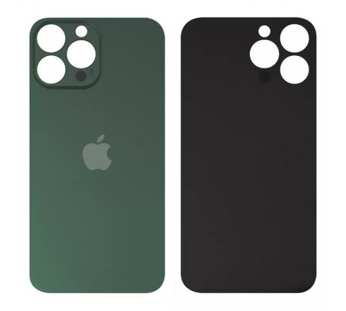 Задняя панель корпуса для iPhone 13 Pro, зеленая, нужно снять стекло камеры, alpine Green, small hole
