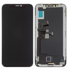 Дисплей для iPhone X, чорний, з рамкою, Copy AA, (OLED), НЕ.Х OEM hard