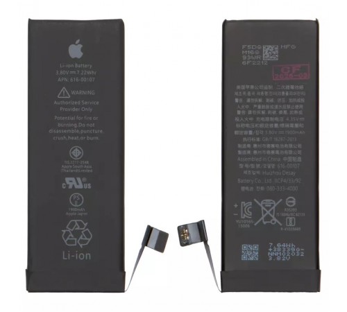 Акумулятор G-OCA Pro iPhone SE, Li-ion, 3,8 В, 1900 мАг, підвищена ємність, оригінальний IC, #616-00107 Акумулятор G-OCA Pro iPhone SE, Li-ion, 3,8 В, 1900 мАг, підвищена ємність, оригінальний IC, #616-00107