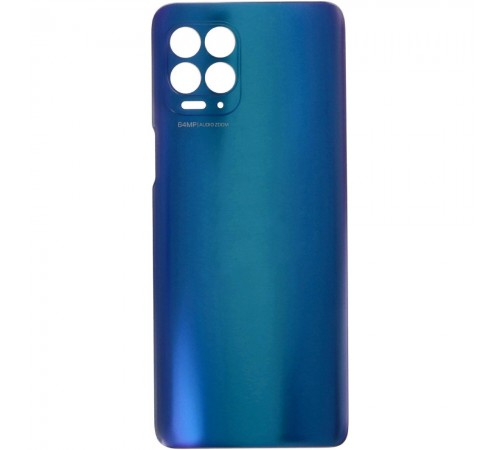 Задняя панель корпуса для Motorola Moto G100 XT2125, синяя (Iridescent Ocean)