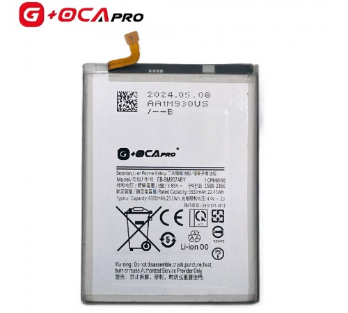 Аккумулятор G+OCA Pro EB-BM207ABY для Samsung M215 Galaxy M21, M307 Galaxy M30s, M307F Galaxy M30s, M315 Galaxy M31, M315F/DS Galaxy M31, Li-Polymer, 3,85 B, 6000 мАч Аккумулятор G+OCA Pro EB-BM207ABY для Samsung M215 Galaxy M21, M307 Galaxy M30s, M307F Galaxy M30s, M315 Galaxy M31, M315F/DS Galaxy M31, Li-Polymer, 3,85 B, 6000 мАч