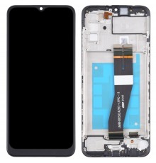 Дисплей для Samsung A025F/DS Galaxy A02s, черный, с рамкой, Original (PRC), с черный шлейф, (160,5x72 mm)