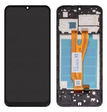 Дисплей для Samsung A032 Galaxy A03 Core, чорний, з рамкою, High Copy
