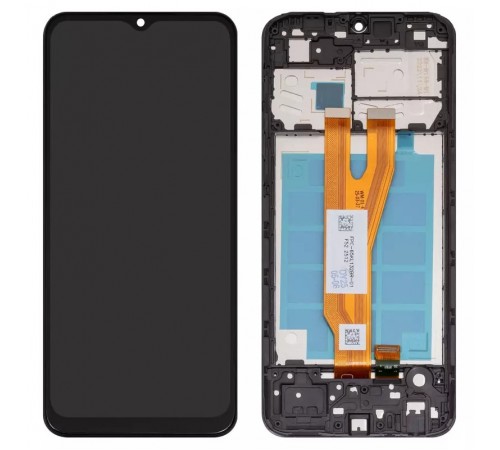 Дисплей для Samsung A032 Galaxy A03 Core, чорний, з рамкою, High Copy