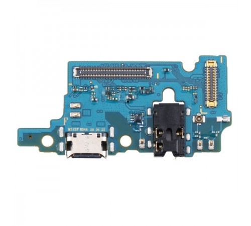 Шлейф для Samsung M515 Galaxy M51, коннектора зарядки, коннектора навушників, мікрофона, плата зарядки, Original (PRC)