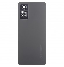 Задня панель корпусу для Xiaomi Redmi Note 12 Pro 4G, чорна (Graphite Gray), Copy + скло камери