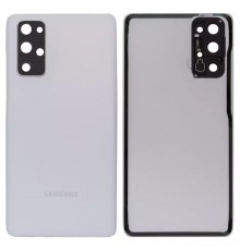 Задня панель корпусу для Samsung G780 Galaxy S20 FE, G781 Galaxy S20 FE 5G, біла (Cloud White) + скло камери