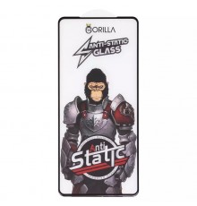 Захисне скло для Xiaomi Redmi Note 10, Redmi Note 10S, Redmi Note 11, Redmi Note 11S, сумісне з чохлом, Full Glue, Anti-Static, чорне, gorilla 