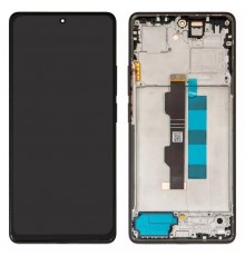 Дисплей для Xiaomi Redmi Note 13 Pro 4G, чорний, з рамкою, High Copy (OLED)
