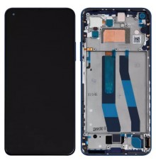 Дисплей для Xiaomi Mi 11 Lite 5G NE, синий, с рамкой, Original (PRC)