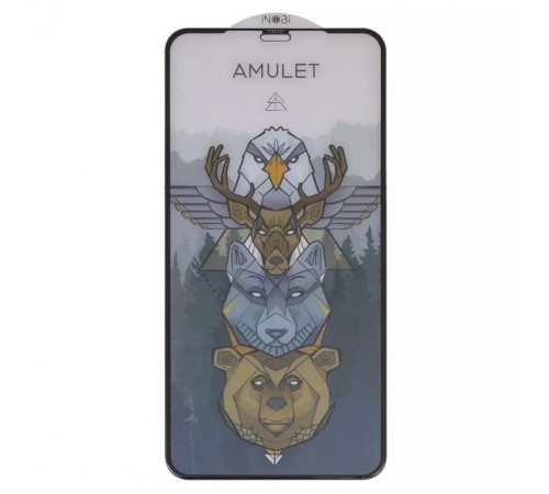 Защитное стекло iNobi Amulet для Apple iPhone 11 Pro Max, iPhone XS Max, Full Glue, Anti-Static, (без упаковки), черный