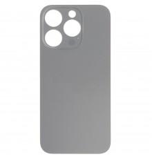 Задняя панель корпуса для iPhone 15 Pro, серая, не нужно снимать стекло камеры, Original (PRC), big hole