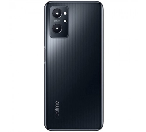Задня панель корпуса для Realme 9i, чорна + скло камери