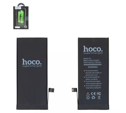 Акумулятор Hoco для Apple iPhone 8, Li-Polymer, 3,75 В, 2340 мА·г, підвищена ємність, original IC, #616-00357