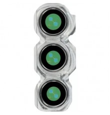 Скло камери для Samsung A546 Galaxy A54 5G, сріблясте (White), з рамкою